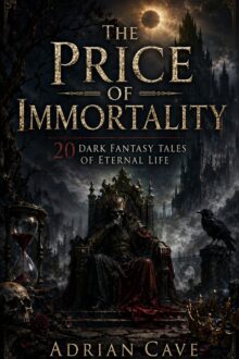 Paranormal and dark fantasy books collection featuring twenty stories exploring immortality, eternal life, resurrection, forgotten memories, ancient curses, restless dead, supernatural beings, and the afterlife. The Price of Immortality by Adrian Cave follows characters across centuries as they confront paranormal forces and discover the haunting physical, emotional, and spiritual cost of living forever.